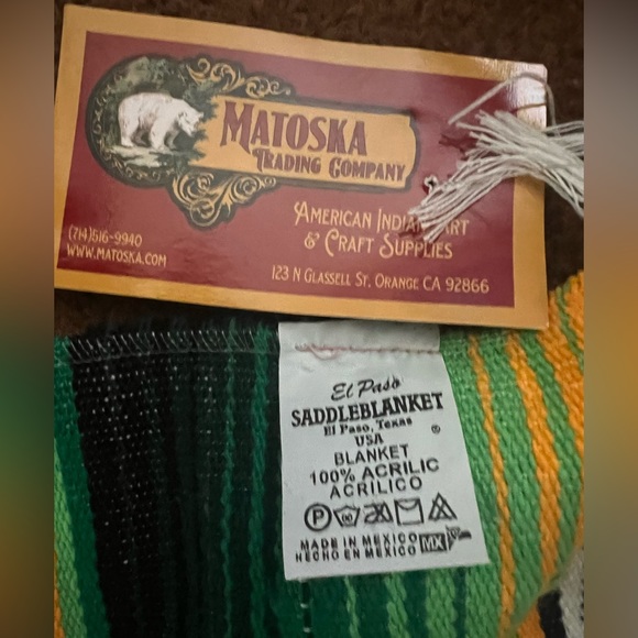 New Vibrant Southwest/Mexican Saddle Blanket - Picture 3 of 3